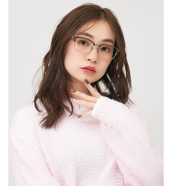  「メガネ | サーモント チタン アルミ製 軽量 メタル 伊達・度付き ユニセックス Zoff  レンズ交換券付」|メガネ|