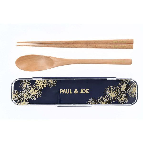 PAUL&JOE「箸・スプーン箱セット／ポール＆ジョー・ブレイクタイム」|食器・キッチングッズ|ネイビー