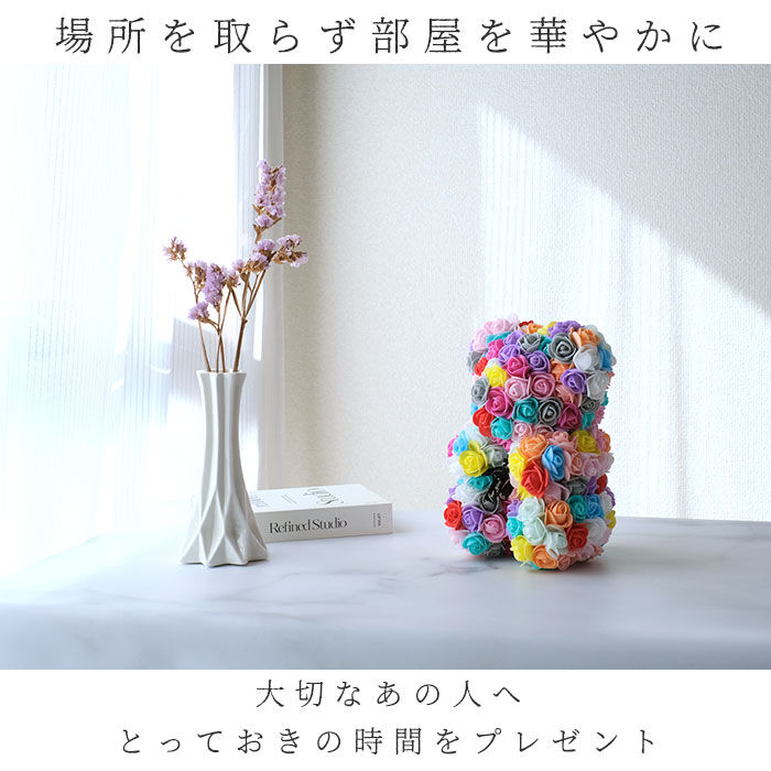 BACKYARD FAMILY「アーティフィシャル 通販 アニマル ミニ 人形 ディスプレイ用 クリアケース入り 置き型 バラ」|その他|