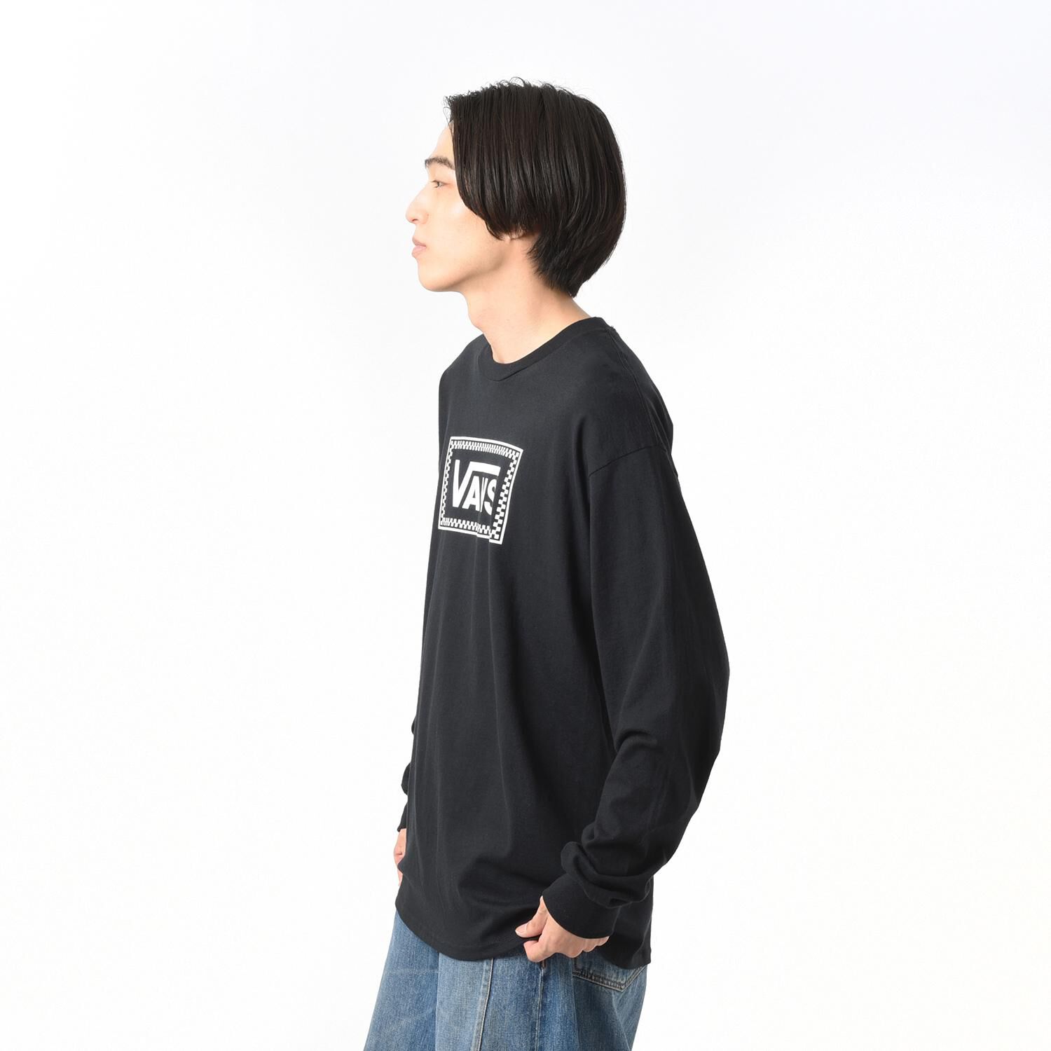 VANS「【VANSｱﾊﾟﾚﾙ(WJ)】M CHECKER BOX LS TEE」|Tシャツ・カットソー|