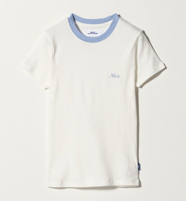 NICE WEATHER「＜NICE WEATHER＞ロゴ フィットTシャツ」|Tシャツ・カットソー|