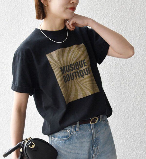 SHIPS any「《一部追加予約》TRICOMER:〈洗濯機可能〉フレンチ ロゴ プリント TEE」|Tシャツ・カットソー|
