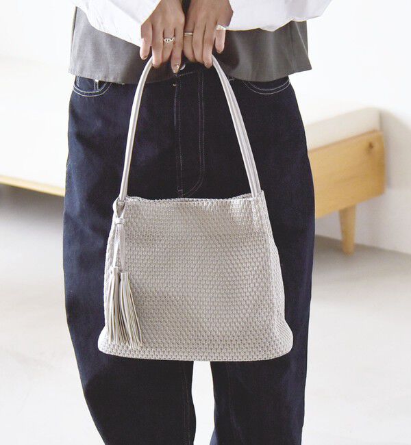 quaranciel「quaranciel: メッシュ タッセル トート バッグ」|トートバッグ|