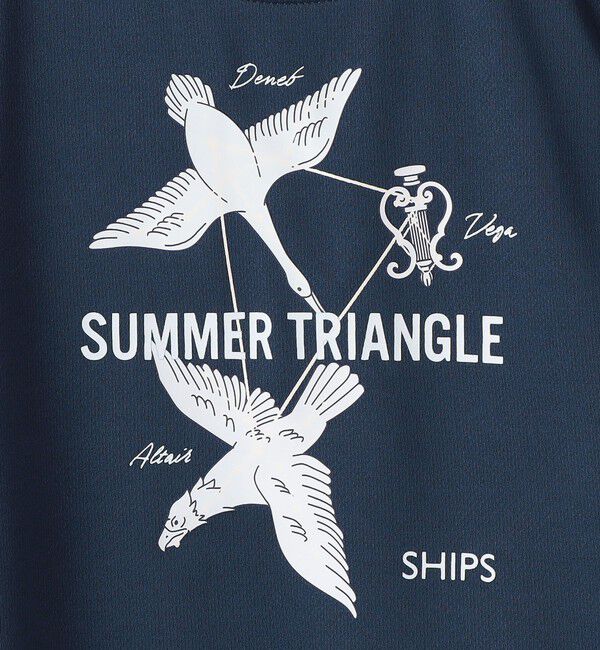 SHIPS KIDS「SHIPS KIDS:80～90cm /〈接触冷感/吸水速乾〉サマー トライアングル  Tシャツ」|Tシャツ・カットソー|
