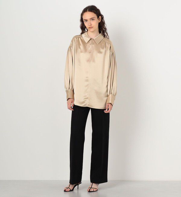 TOMORROWLAND GOODS「BY MALENE BIRGER LEONORA SATIN ブラウス」|シャツ・ブラウス|