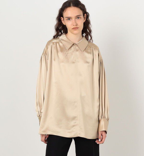 TOMORROWLAND GOODS「BY MALENE BIRGER LEONORA SATIN ブラウス」|シャツ・ブラウス|