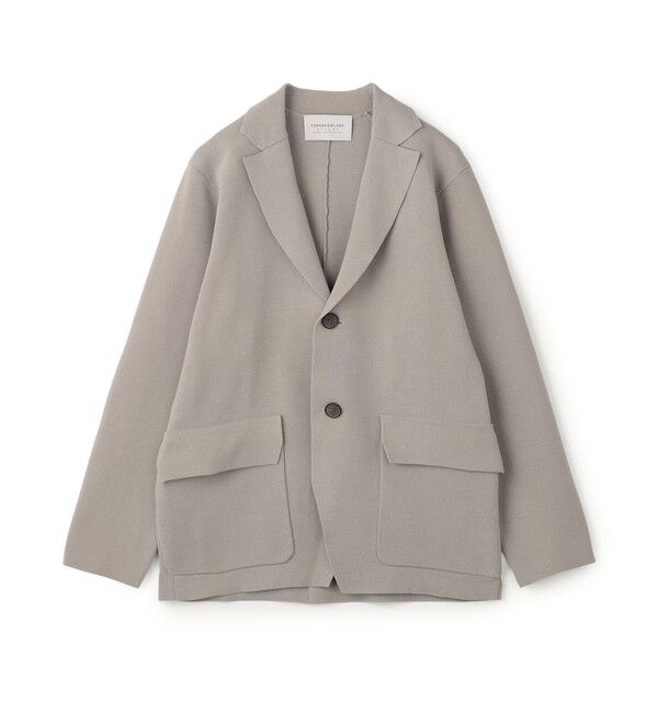 TOMORROWLAND MENS「TOMORROWLAND tricot コットンポリエステルミラノリブ ニットジャケット」|ニット・セーター|15 グレー