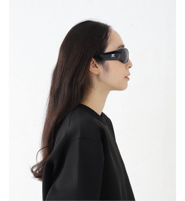 EYETHINK「【COURREGES / クレージュ】HYBRID 01 SUNGLASSES black」|サングラス|