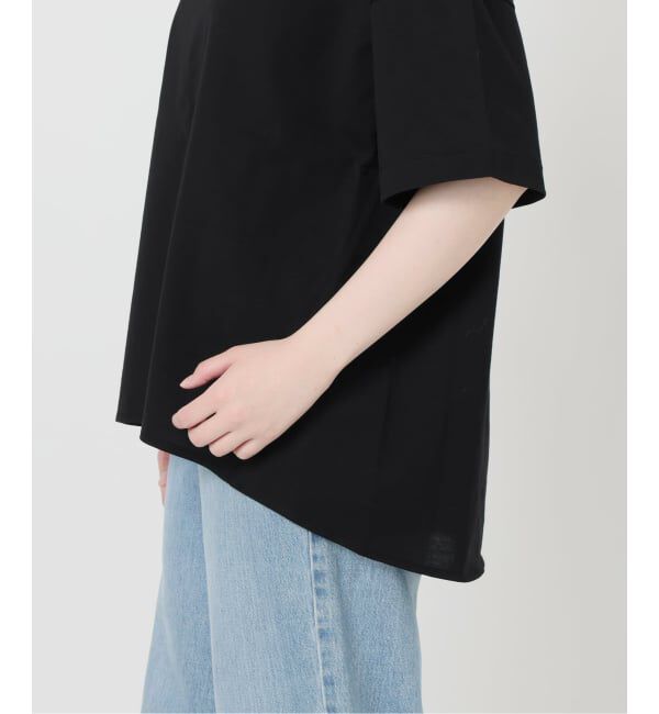 IENA「《接触冷感》ボートネック オーバーサイズフォルムTシャツ」|Tシャツ・カットソー|