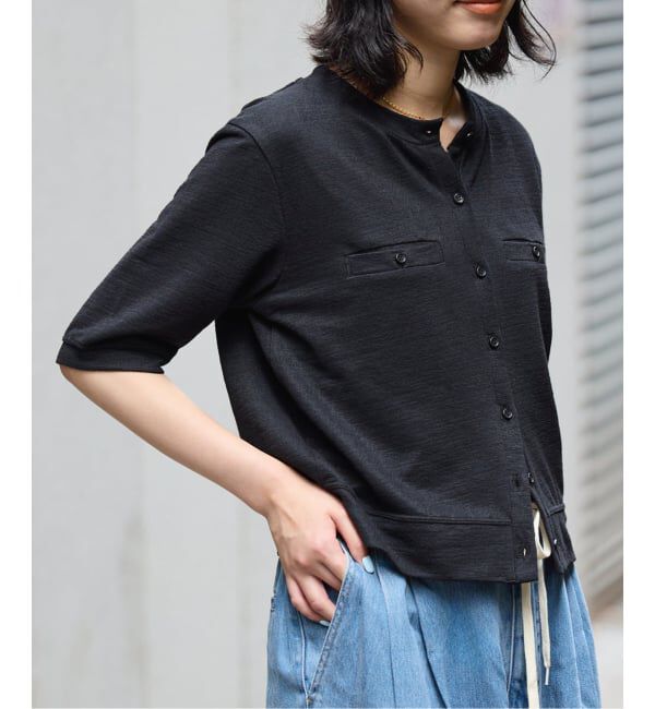 SLOBE IENA「《WEB限定カラーあり/予約》スラブテレコSSカーディガン」|カーディガン|