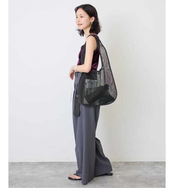 SLOBE IENA「《予約》Left Bank Books SLOBE別注 グラスホルダー付きメッシュトートバッグ」|トートバッグ|