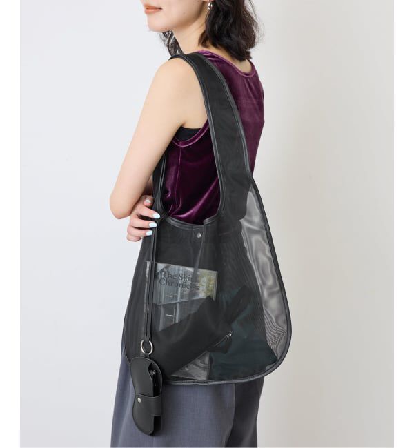 SLOBE IENA「《予約》Left Bank Books SLOBE別注 グラスホルダー付きメッシュトートバッグ」|トートバッグ|