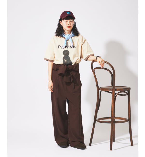 JOURNAL STANDARD「snow peak / スノーピーク 別注 レスティング ドッグ リンガー Tシャツ」|Tシャツ・カットソー|