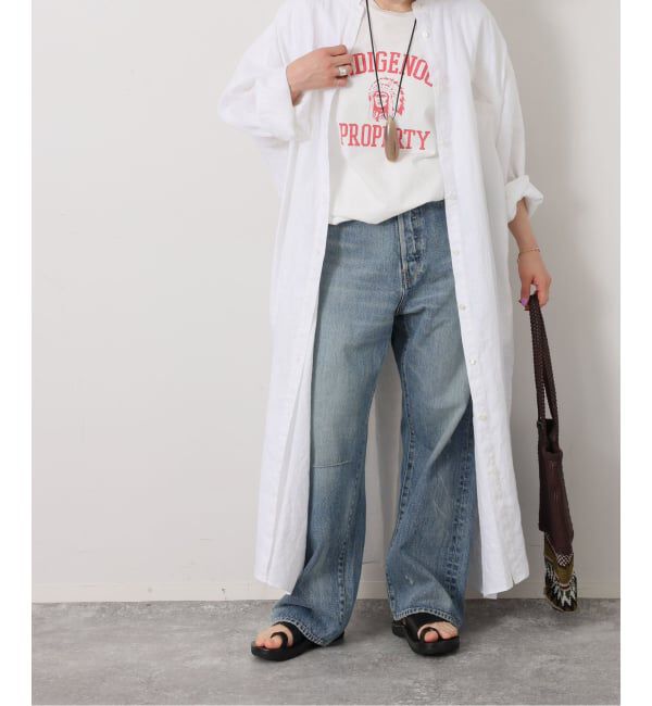 journal standard luxe「ソフトリネン シャツワンピース」|ワンピース|