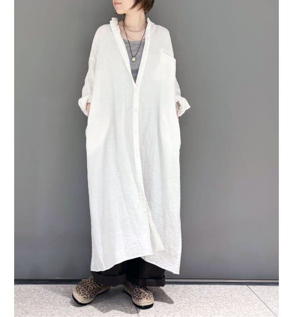 journal standard luxe「ソフトリネン シャツワンピース」|ワンピース|