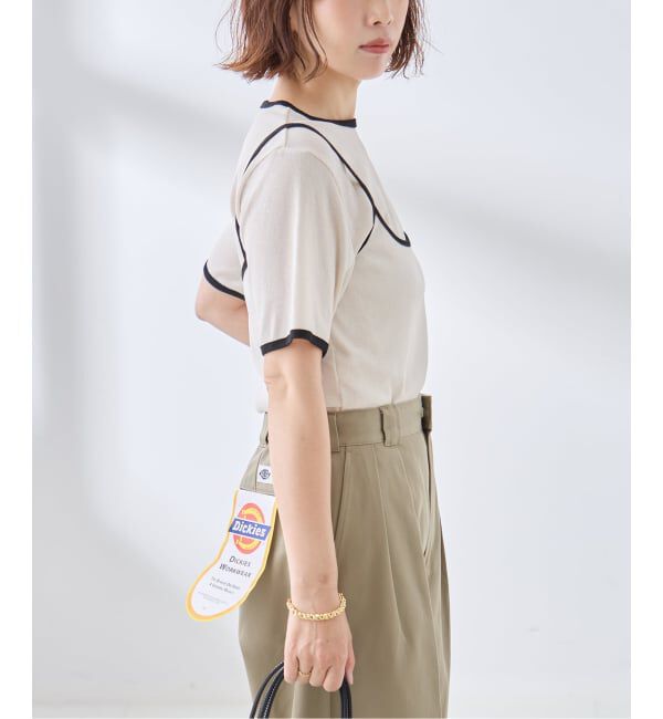 journal standard L'essage「《追加》DRY RIB セットアップトリムTシャツ」|Tシャツ・カットソー|