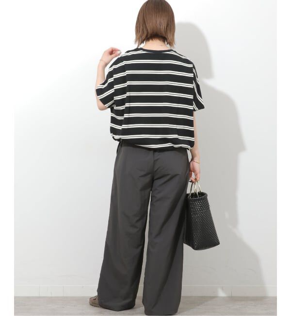 JOURNAL STANDARD relume「《一部WEB限定追加2》フレンチスリーブボーダーTシャツ」|Tシャツ・カットソー|