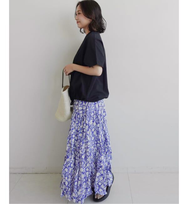 JOURNAL STANDARD relume「《一部WEB限定追加2》フレンチスリーブボーダーTシャツ」|Tシャツ・カットソー|