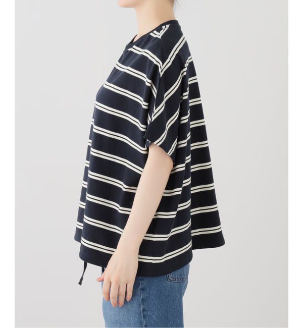 JOURNAL STANDARD relume「《一部WEB限定追加2》フレンチスリーブボーダーTシャツ」|Tシャツ・カットソー|