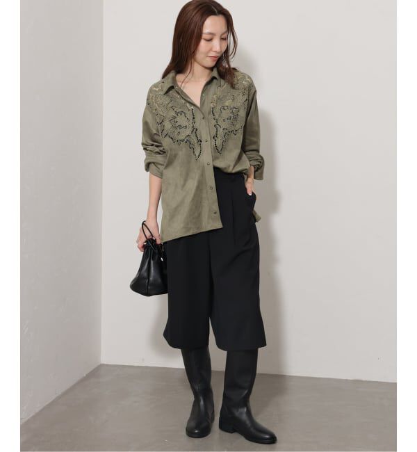 JOURNAL STANDARD relume「《予約》【TORRAZZO DONNA/トラッゾドンナ】カットワークスエードシャツ」|シャツ・ブラウス|