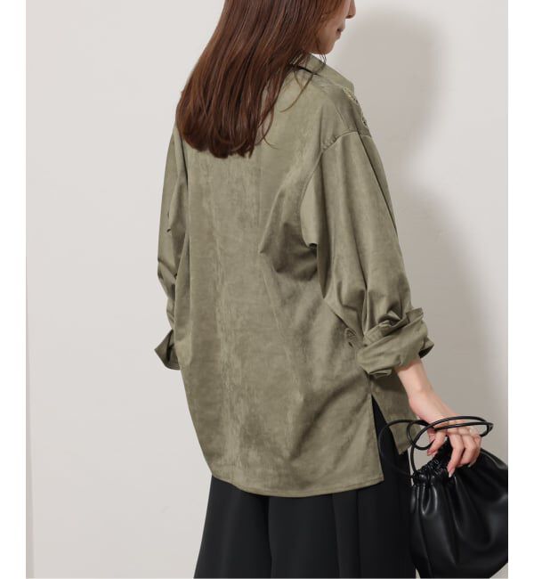 JOURNAL STANDARD relume「《予約》【TORRAZZO DONNA/トラッゾドンナ】カットワークスエードシャツ」|シャツ・ブラウス|