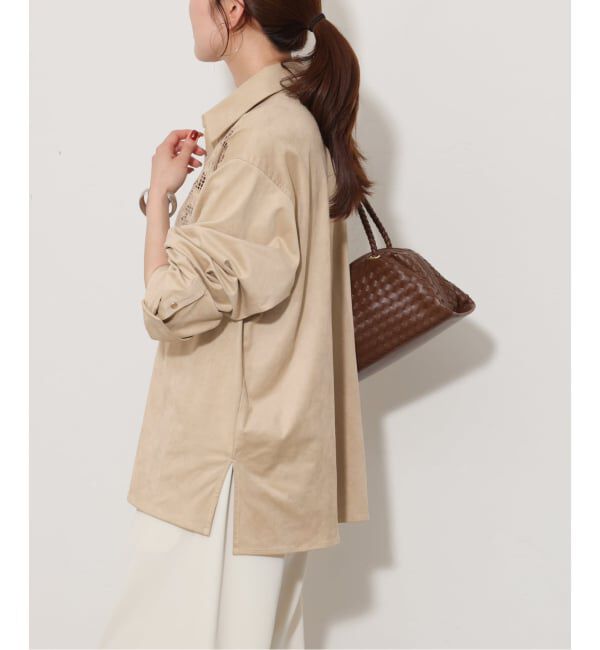 JOURNAL STANDARD relume「《予約》【TORRAZZO DONNA/トラッゾドンナ】カットワークスエードシャツ」|シャツ・ブラウス|