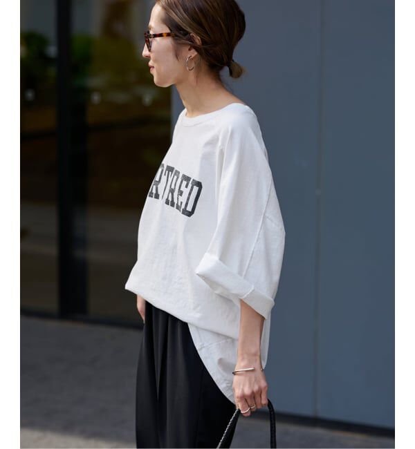 FRAMeWORK「≪WEB限定 / 追加≫ハーフスリーブロゴTEE」|Tシャツ・カットソー|