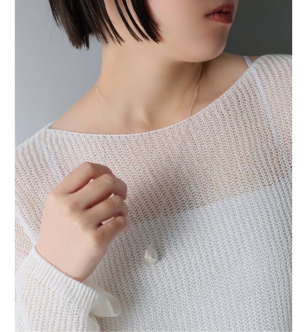 Spick and Span「【SAMH by LILAS】ジェムストーンモチーフネックレス SV」|ネックレス|