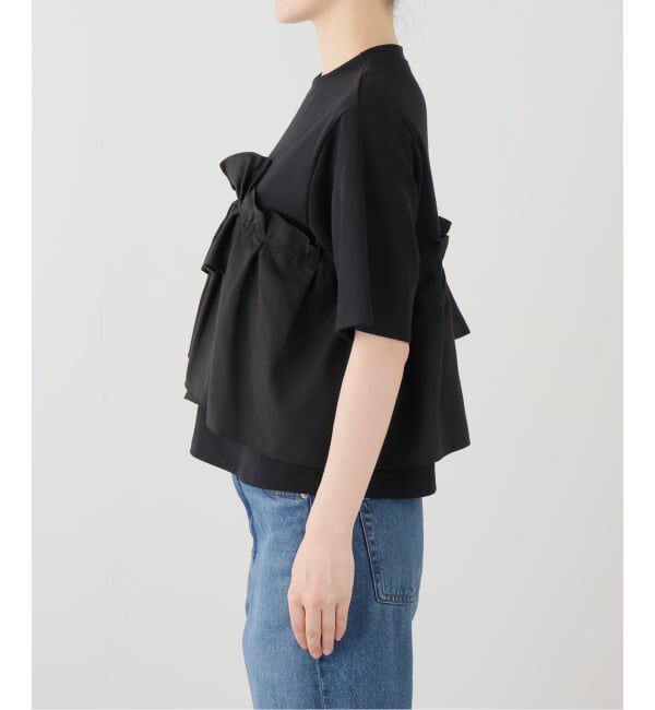  「【洗える】ドッキングカットソー」|Tシャツ・カットソー|