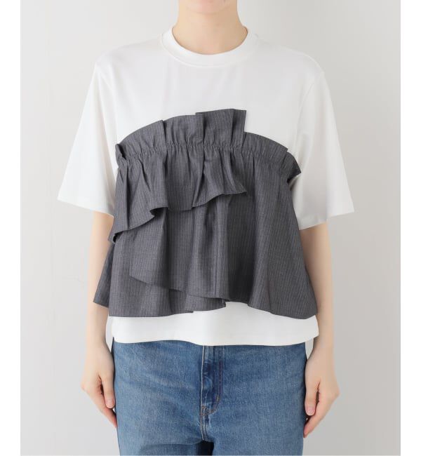  「【洗える】ドッキングカットソー」|Tシャツ・カットソー|