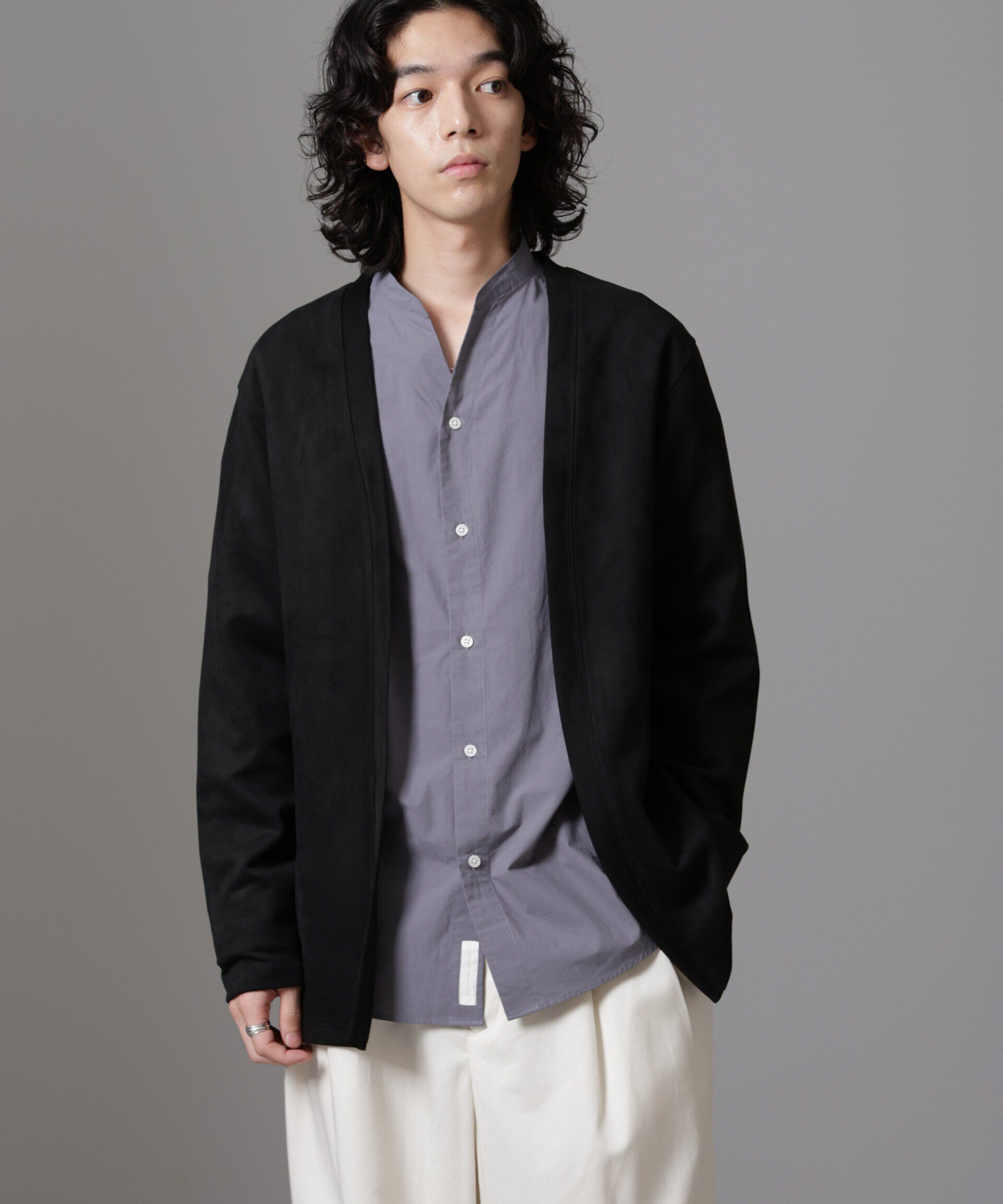 nano･universe「フェイクスエードトッパーカーディガン 24AW」|Tシャツ・カットソー|