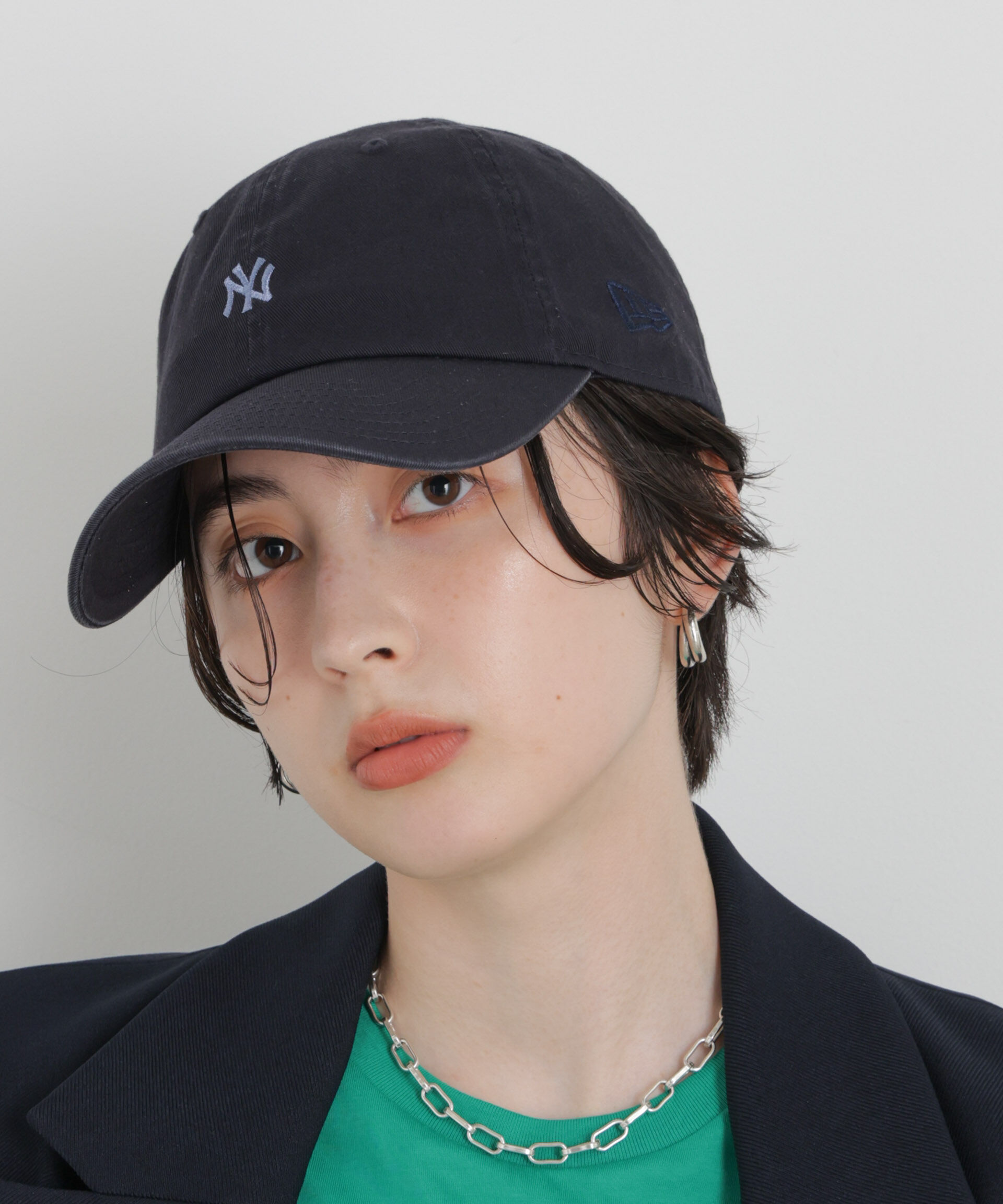 NANO universe「NEW ERA(R)/別注 CC NEYYAN MINILOGO CAP」|キャップ・キャスケット|ネイビー