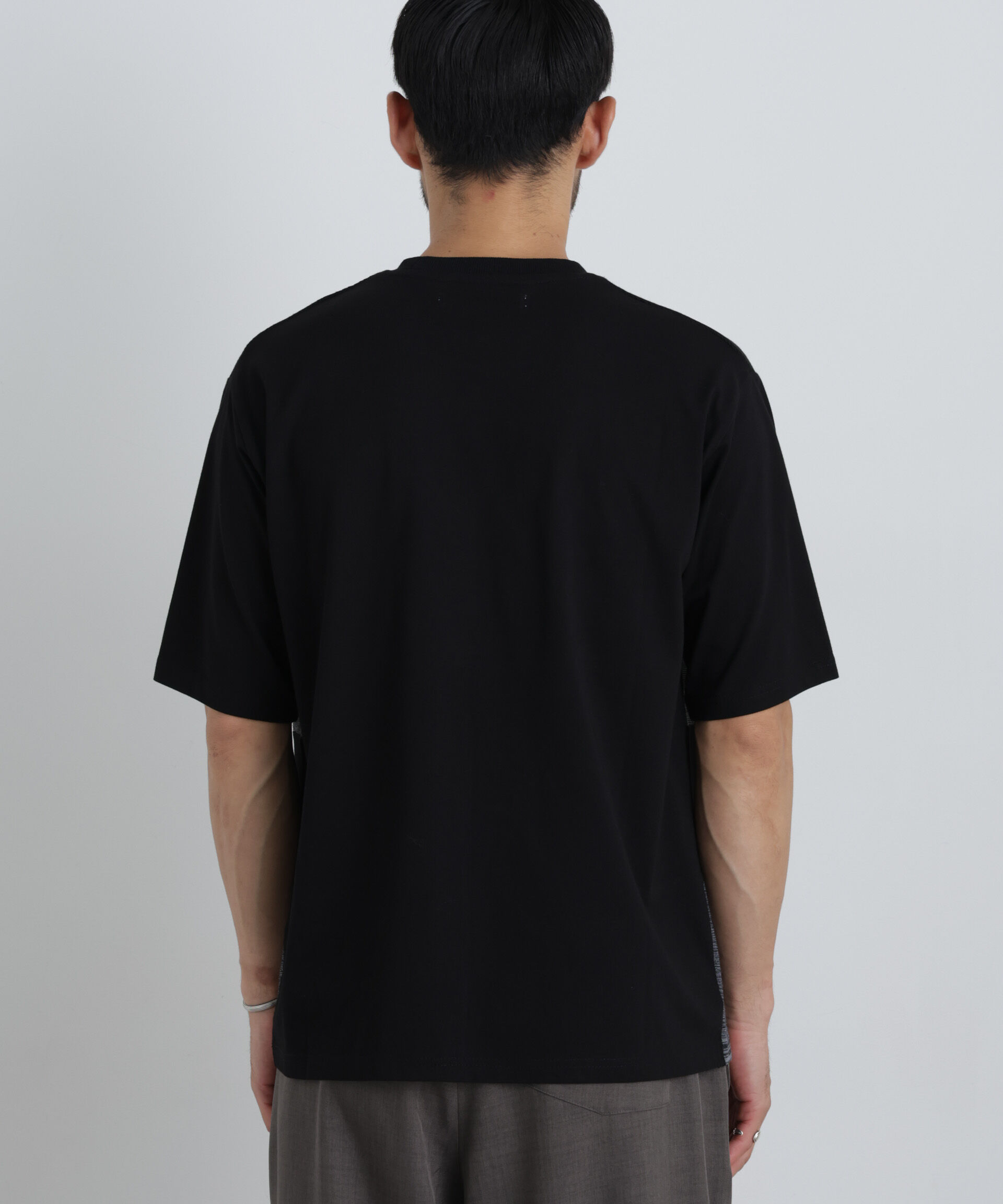nano･universe「ニットコンビボーダーTシャツ 半袖」|Tシャツ・カットソー|