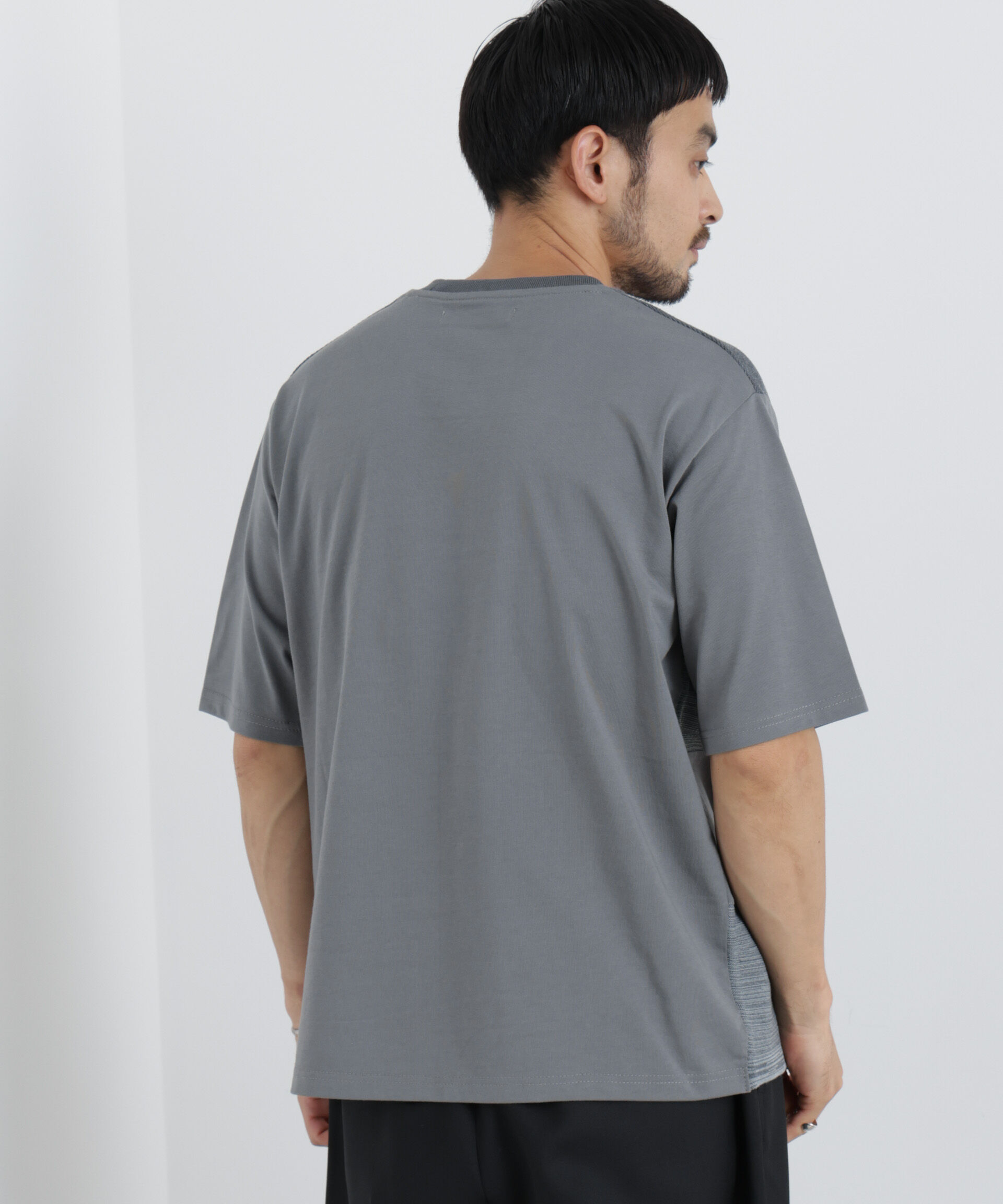 nano･universe「ニットコンビボーダーTシャツ 半袖」|Tシャツ・カットソー|