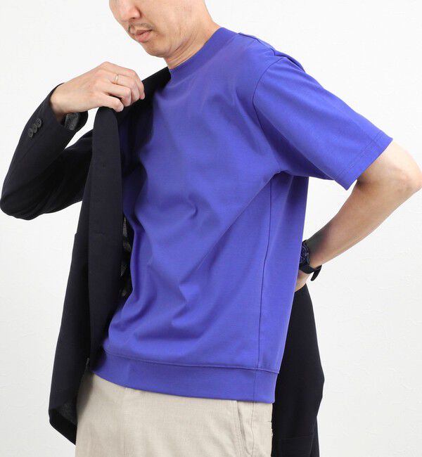 NOLLEY'S goodman「《ビジカジ対応》シルケットスムース ドレスTシャツ CN」|Tシャツ・カットソー|