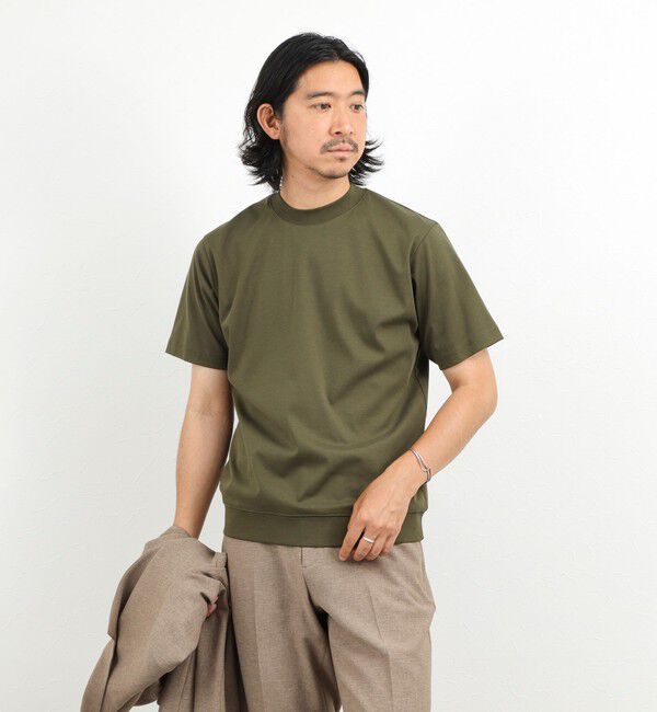 NOLLEY'S goodman「《ビジカジ対応》シルケットスムース ドレスTシャツ CN」|Tシャツ・カットソー|