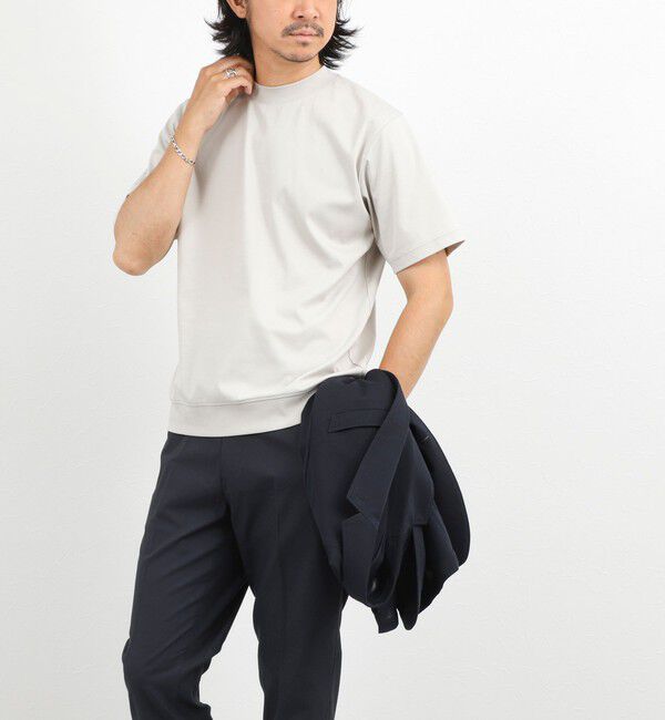 NOLLEY'S goodman「《ビジカジ対応》シルケットスムース ドレスTシャツ CN」|Tシャツ・カットソー|