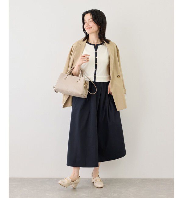 Rope&rsquo;Picnic「キーネック布帛ドッキングカットワンピース」|ワンピース|
