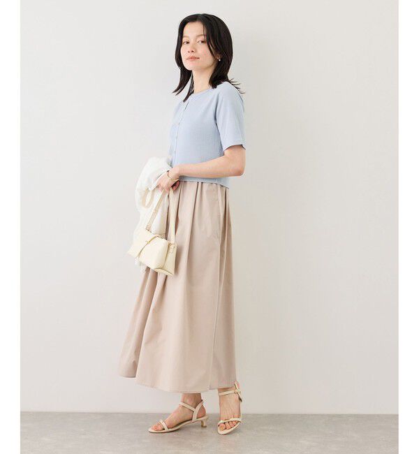 Rope&rsquo;Picnic「キーネック布帛ドッキングカットワンピース」|ワンピース|