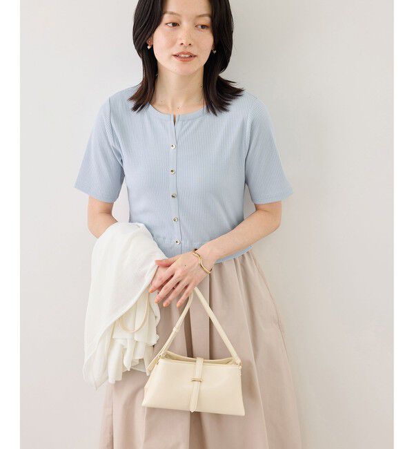 Rope&rsquo;Picnic「キーネック布帛ドッキングカットワンピース」|ワンピース|