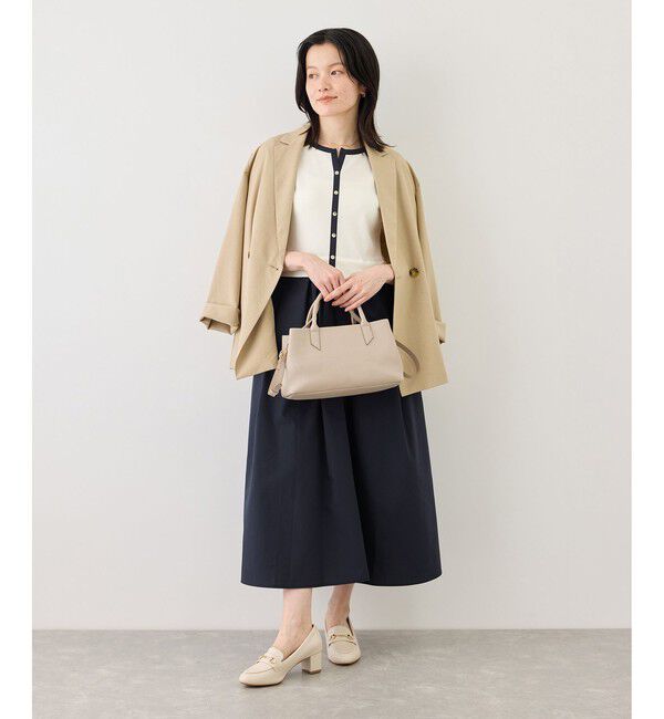Rope&rsquo;Picnic「キーネック布帛ドッキングカットワンピース」|ワンピース|