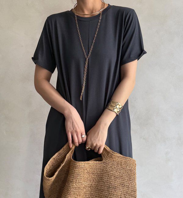  「【WEB限定】裾レースワンピース」|ワンピース|