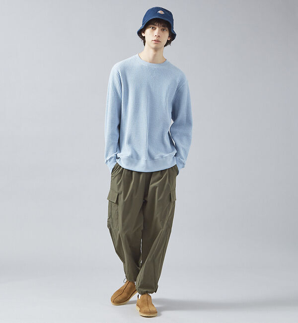 ABAHOUSE「【JEMORGAN/ジェーイーモーガン】ビッグワッフル クルーネック カットソー」|Tシャツ・カットソー|