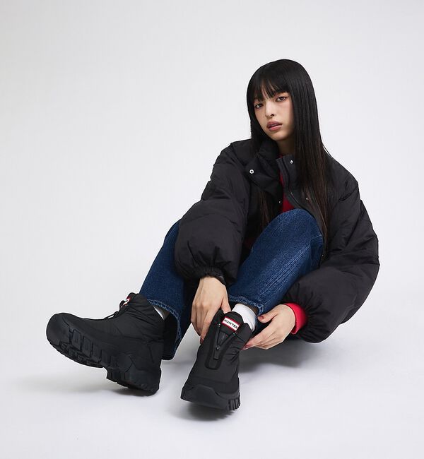 Rouge vif「【HUNTER/ハンター】INTREPID WANDERER SNOW BOOT」|ショートブーツ|