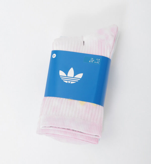 SOFFITTO「【adidas Originals/アディダスオリジナルス】タイダイ クルーソックス 3足組」|ソックス|