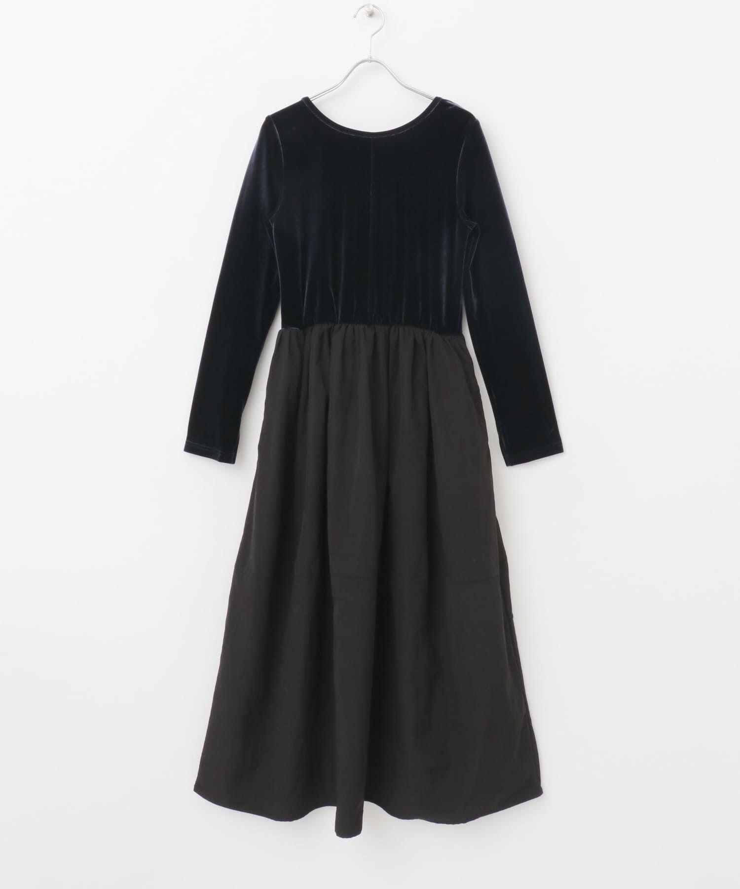 URBAN RESEARCH ROSSO「『WEB限定』ベロアドッキングワンピース」|ワンピース|