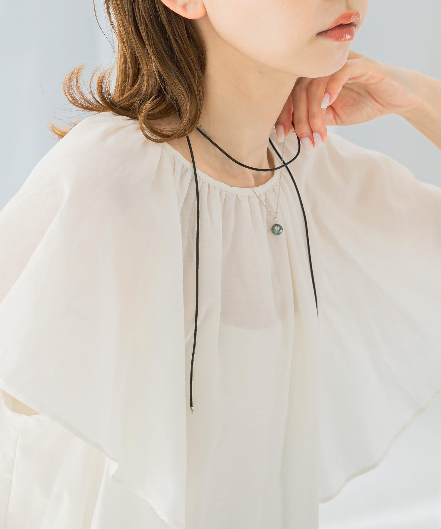 URBAN RESEARCH ROSSO「Favorible　Black Pearl Combi Necklace」|ネックレス|