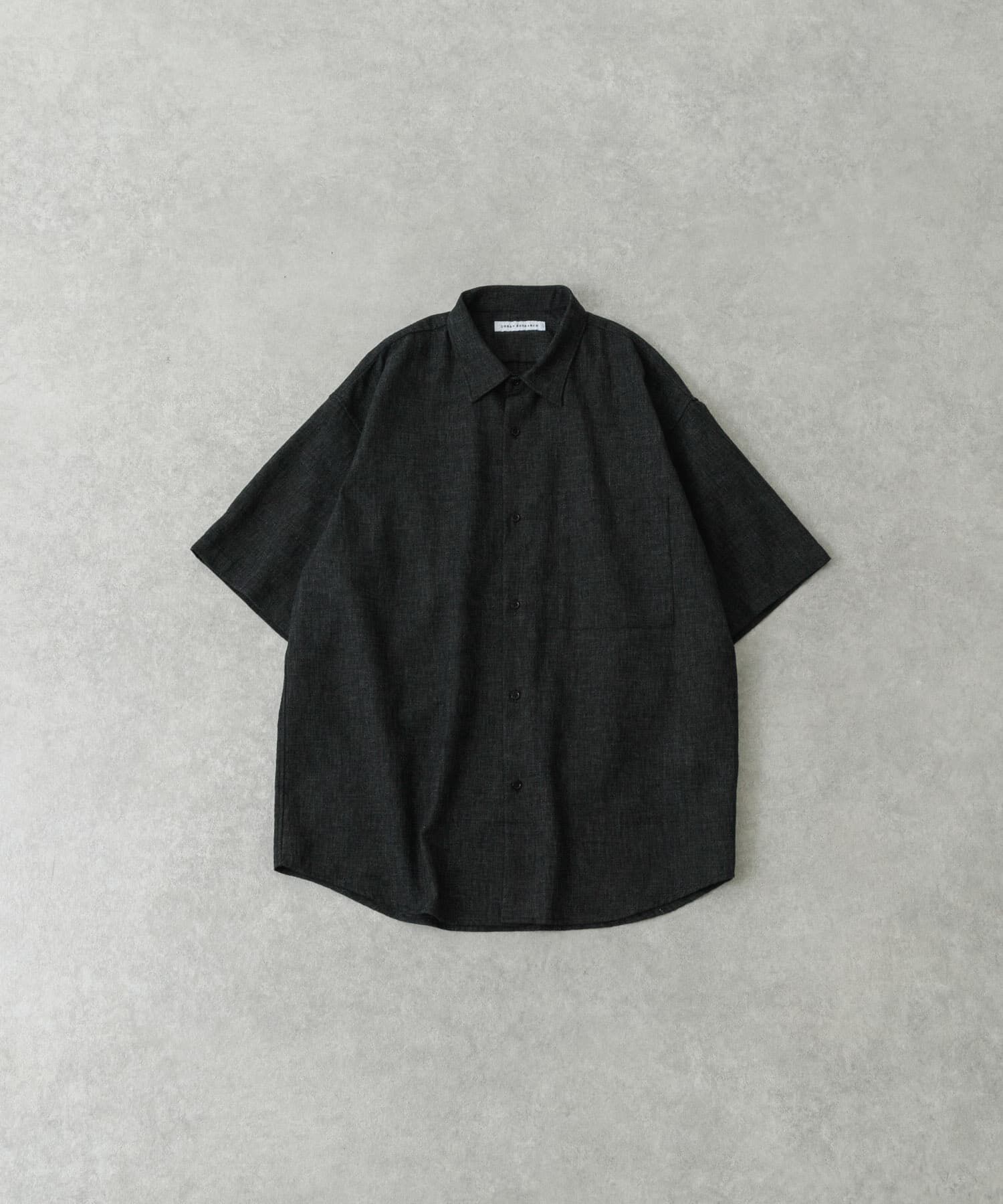 URBAN RESEARCH「LINEN PIN HEAD SHORT-SLEEVE SHIRTS」|シャツ・ブラウス|ブラック系その他