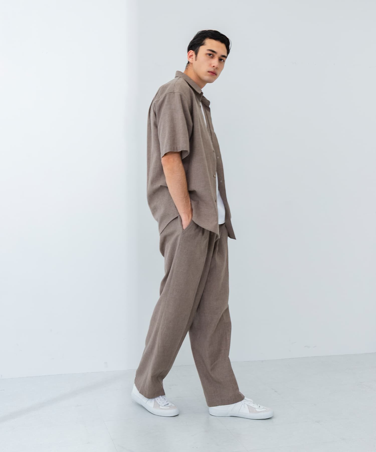 URBAN RESEARCH「LINEN PIN HEAD SHORT-SLEEVE SHIRTS」|シャツ・ブラウス|
