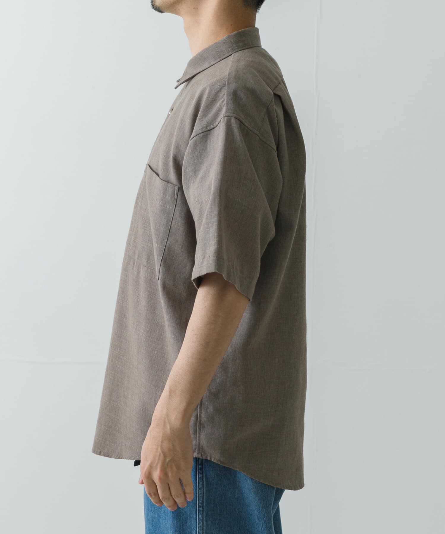 URBAN RESEARCH「LINEN PIN HEAD SHORT-SLEEVE SHIRTS」|シャツ・ブラウス|